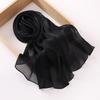 Island Wrinkled Scarf Women'S Shawl Island Satin Smooth Crepe Solid Color Bright Silk Yarn Malaysian Headscarf