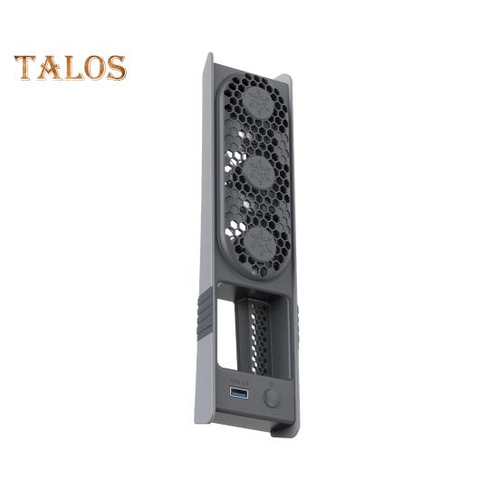 

Вентилятор охлаждения игровой консоли с RGB-подсветкой, малошумный, регулируемый, USB, внешний вентилятор для PS5 Pro/PS5 Slim серый