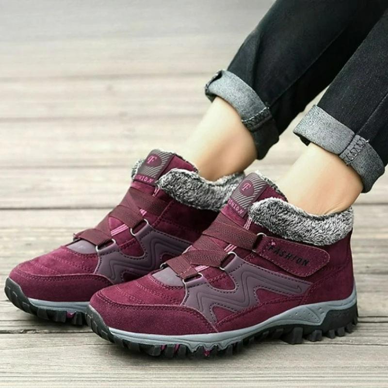 Fashion Winter Women Boots Outdoor Cotton Shoes Plush Platform Sneakers Wear-resistant Couple Snow Boots Ankle Boot Zapatillas De Mujer