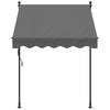Retractable Awning Anthracite Grey 150 X 150 Cm Fabric and Steel