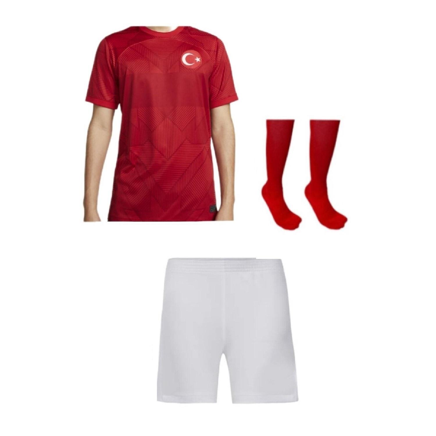 

Детские трикотажные шорты сборной Турции, комплект из 3 носков 5-6 красный