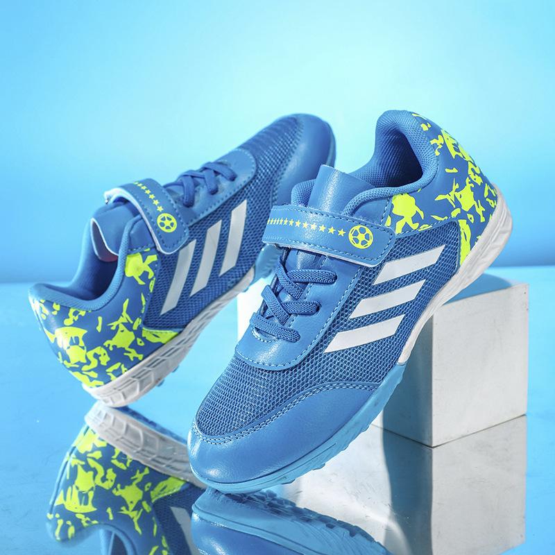 Sneakers Children's Girls Training Nails Competition Stomach Boys' Small Football Shoes New Broken Elementary and Secondary School Velcro