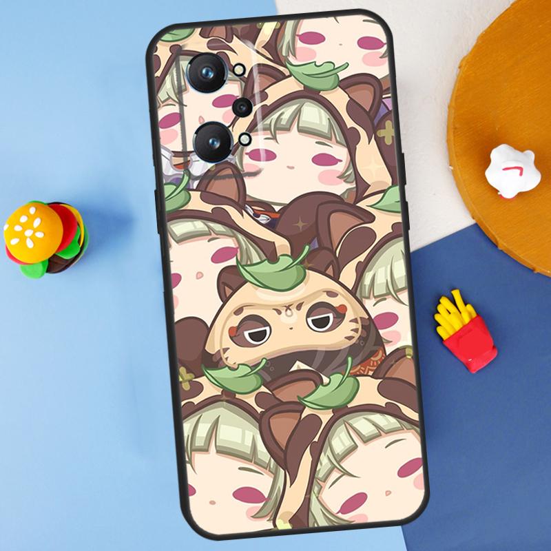 Cute Cartoon Genshin Impact For Realme GT7 Pro GT 6T 6 5 C67 C61 C55 C53 C51 C21Y C25S C75 10 11 12 13 14 Pro Plus Case