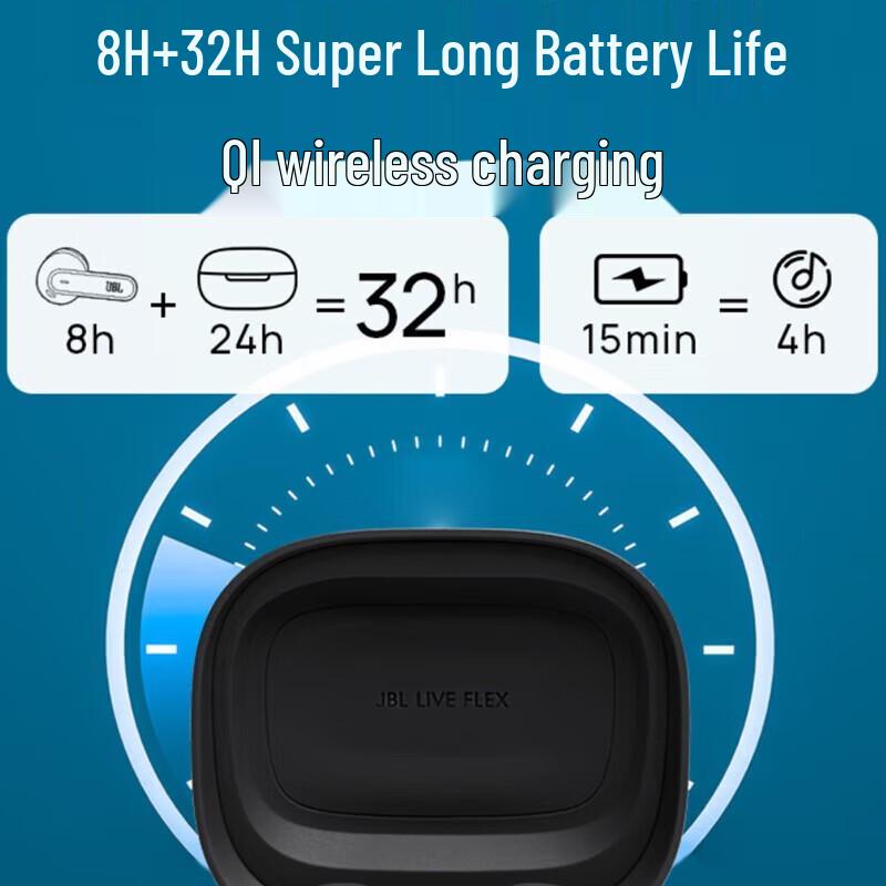 JBL LIVE FLEX Active Noise Cancelling Wireless Earbuds