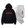 Trendy Men's & Women's Casual Printed Hoodie & Sweatpants Set