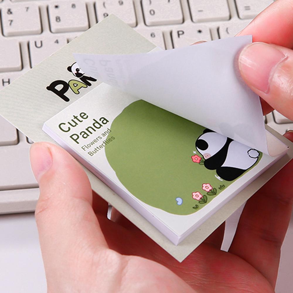 1 Piece Sticker Cute Panda Sticky Notes Memo Pads Office School Supplies Stationery