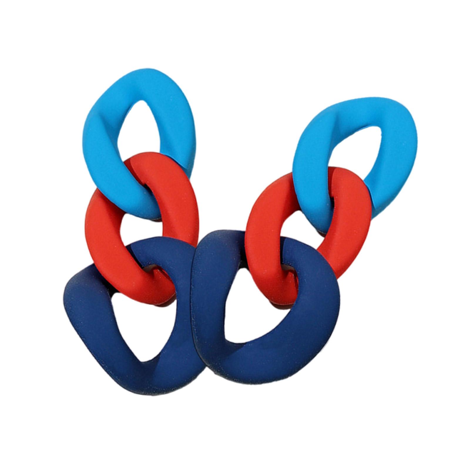 

Трендовые асимметричные расписные серьги, длинные серьги-подвески, акриловые серьги-гвоздики с текстурой, серьги-подвески для женщин и девушек 1