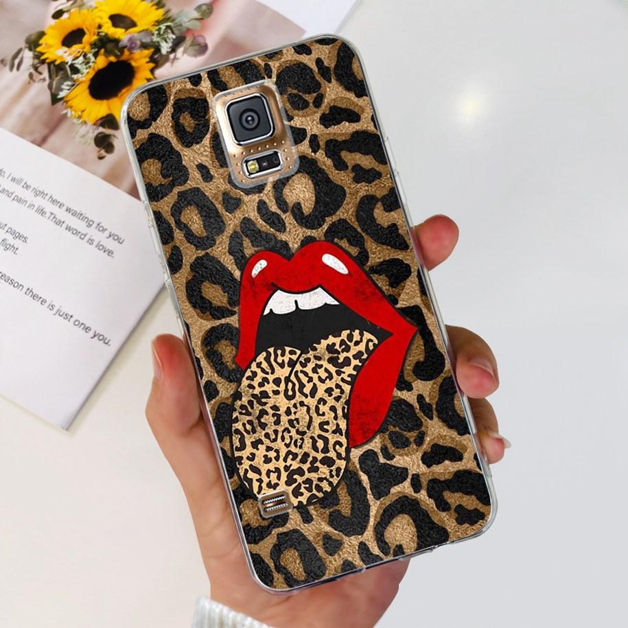 For Samsung Galaxy S5 Case G900F G900I i9600 S 5 Back Cover Cool Painted Soft Silicone Clear Phone Case For Samsung S5 Neo Coque