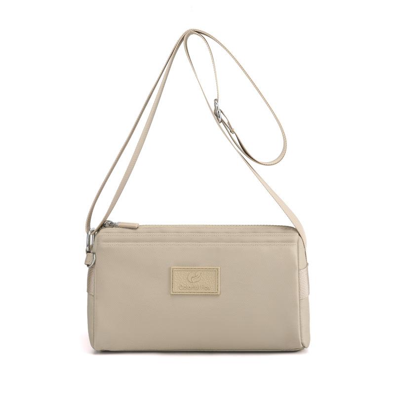 

Nylon women s bag new fashion shoulder bag women s, casual and lightweight messenger bag anti-splashing nylon bag абрикосовый