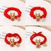 2024 New Year Hair Tie Zodiac Dragon Elastic Hair Bands Women Girls Hair Rope