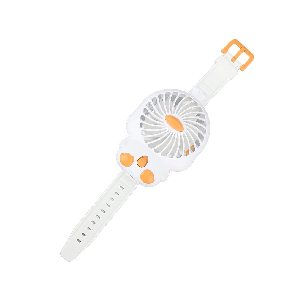 Fan Watch with Comfortable Strap USB Rechargeable Cute   Shape Wrist Watch Fan for Kids Indoor Outdoor Use