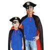 Giyomi Halloween Pirate Costume 4 Pieces for Adults and Includes Pirate Pirate Pirate and Skull Balloon Set, Kids, Cape, Hat, Eyepatch, (90cm)