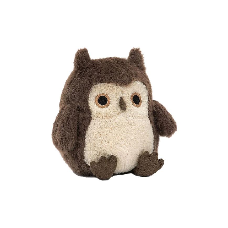 

JELLYCAT Bird Series Brown Owl Cute Doll Plush Doll 11cm Height Box Not Included