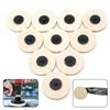 Finishing Use with or Without Polish  10 Pack of 3 inch Wool Buffing Polishing Pad Drill Die Grinder Roll Lock Sanding Disc