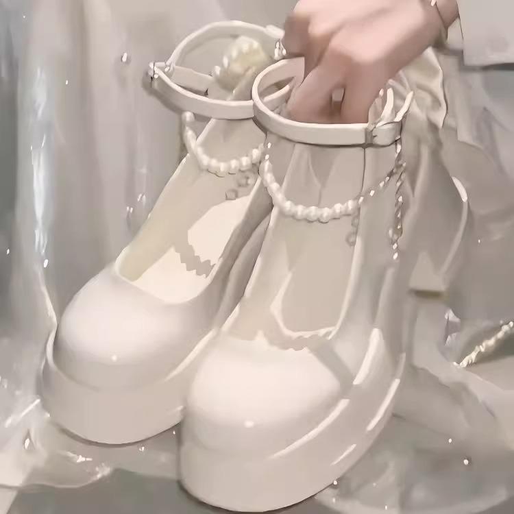 Baotou Women's 2025 Fairy Style High-Heeled Mary Jane Sandals for Summer.