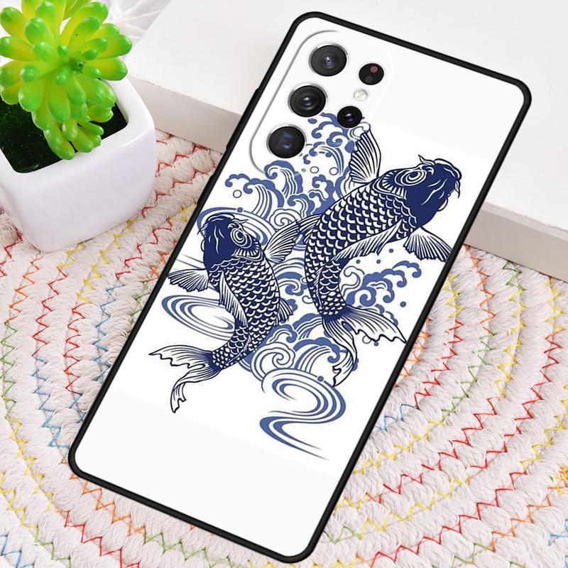 Carp Fish Phone Case for Samsung Galaxy Note 10 Pro S26 Ultra S23 S24 FE S25 S21 S22 PLUS Shockproof Cove