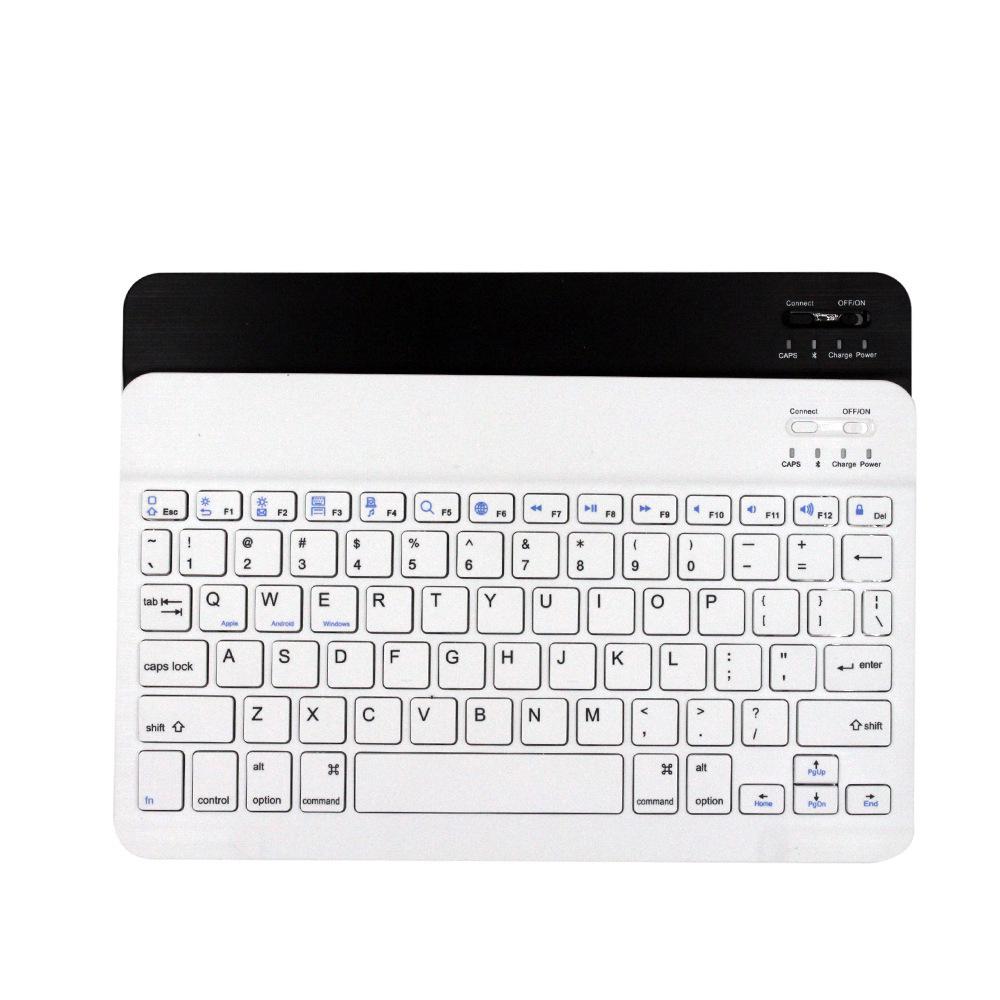 Universal Bluetooth Keyboard for iOS, Android, and Windows - Compatible with Russian, French, and Spanish, Fits 7/9/10 Inch Devices