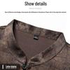 Men's Xiangyun Silk Golden Chrysanthemum Print T-Shirt