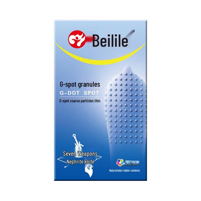 Bolele Ultra-Thin Spiked G-Spot Condoms & Finger Cots - Black King Kong Series.