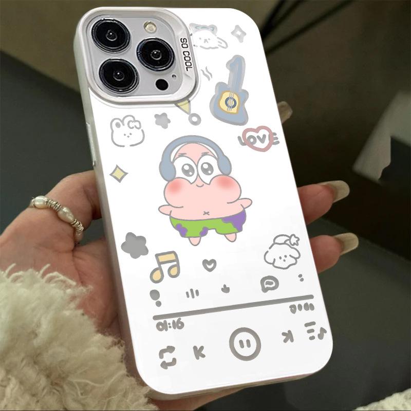Applicable iPhone11pro mobile phone case Apple 11promax premium cartoon 11 SpongeBob SquarePants couple Huawei