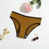 Ladies Spring and Autumn New Pure Cotton Pure Color Thread Lift Hip Breathable Double Layer Low Waist Briefs
