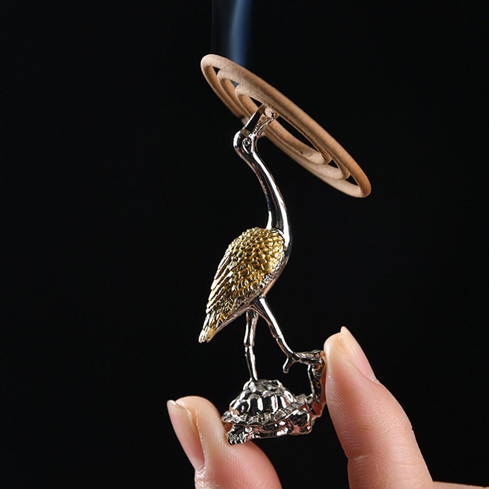 Zinc Zinc Zinc Alloy Aromatherapy Furnace Auspicious Home Decor Crafts Phoenix Figurine Incense Stick Holder