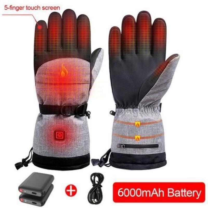 Beheizte Winterhandschuhe, batteriebetrieben, thermische Motorrad-Heizhandschuhe, wasserdicht, Touchscreen, Handwärmer, Radfahren, Skifahren, Outdoor