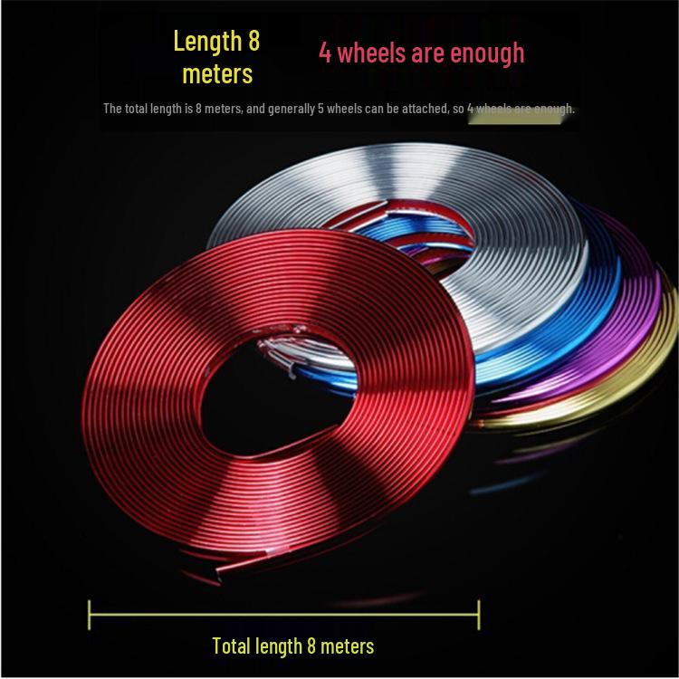 Wheel Hub Decorative Anti-Scratch and Collision Protective Strip Ring