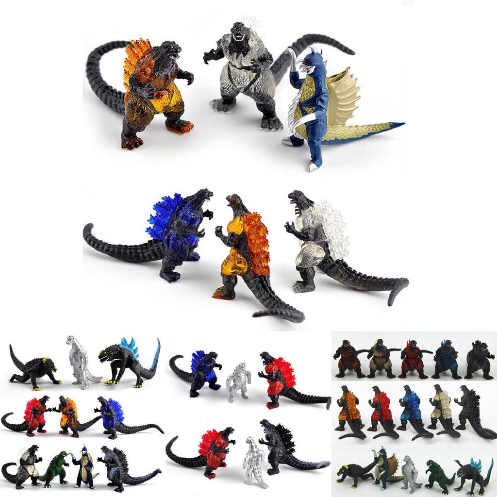 Premium Quality Godzilla Monsters Mechagodzilla Trendmaster Gigan Anguirus Action Toy Figures Set