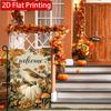 2D Flat, 2D Flat Autumn Thanksgiving Sparrow Bird Thanksgiving Garden Flag_2 (1)- Outdoor Garden Flag Double-sided Home Decoration Courtyard Decoratio