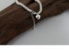 Glossy Heart Circle Bracelet - Women's Retro Luxury Silver Jewelry