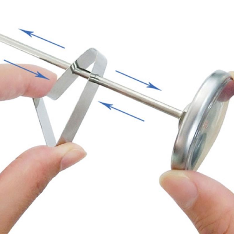 Stainless Steels Thermometers Clip for Food Safety with Multi-Hole Stable Grill Probe Holder for Meat and Liquids