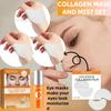1Pack Eye Mask + 50ml Spray Of Eye Masks Vitamin C Brightening Facial Spray Collagen Eye Mask Set