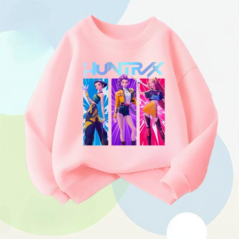 Primăvară stil nou topuri cu mânecă lungă pentru copii K POP imprimeu desene animate pulovere casual pentru fete hanorac cu gât rotund pentru copii top respirabil