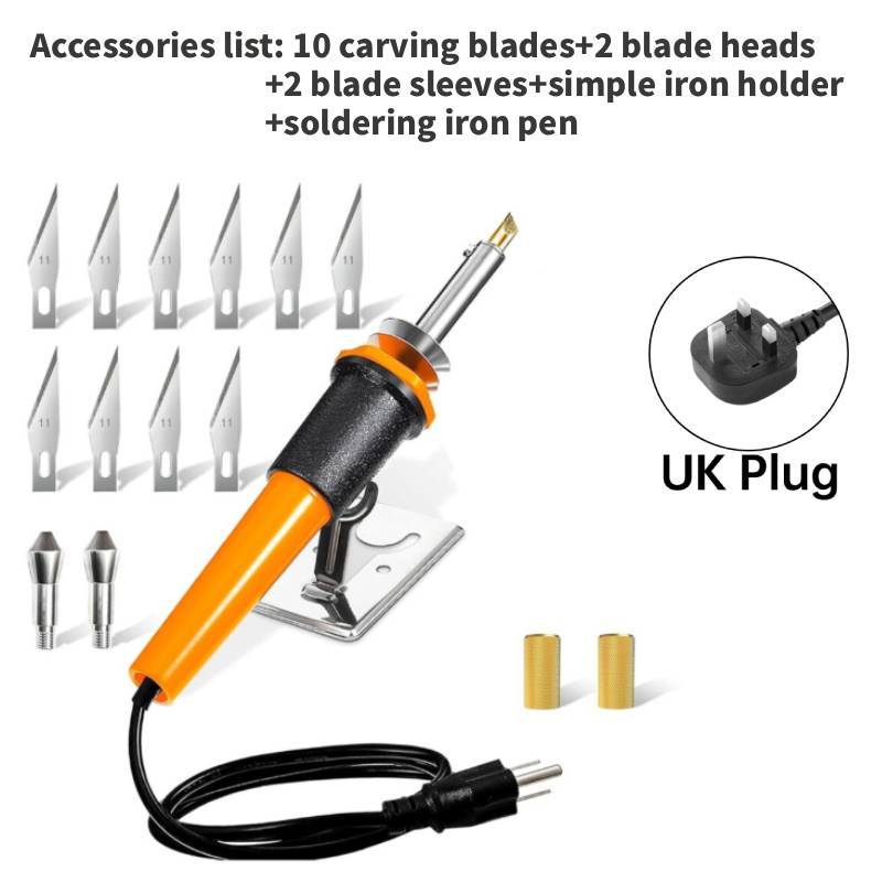 Electric Engraving Pen Set With Insulated Handle For Artistic Carving And Hobby Use