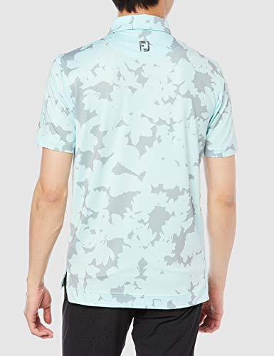 FootJoy Men's Botanical Camouflage Lyle Shirt, Ice Blue, Size S (FJ-S21-S06)