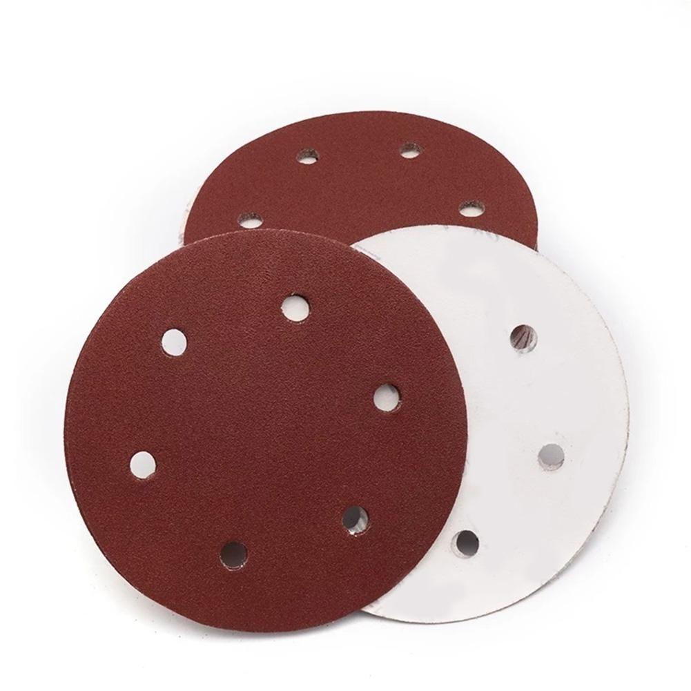 9 Inch 6 Holes 225MM Sanding Discs 40-2000 Grit Flocking Sandpaper Orbital Sander Hook And Loop Aluminum Oxide Sand Paper