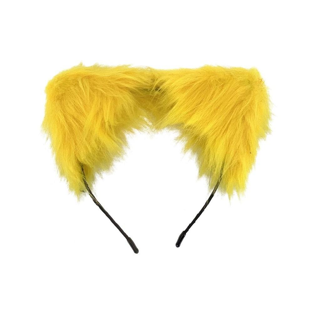 Artificial Gothic Headband Furry Cosplay Headband Practical Hair Accessories Carnival жёлтый