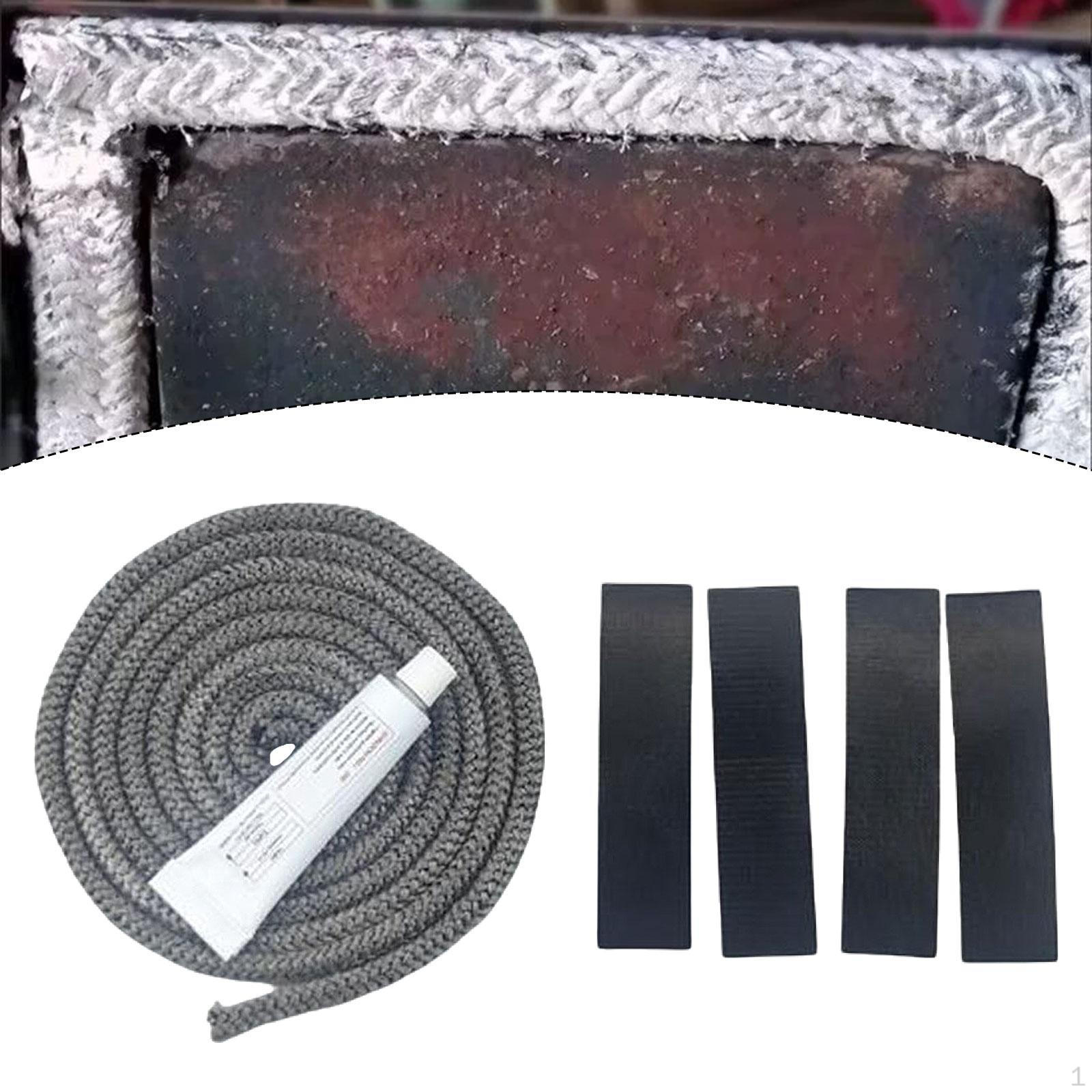 

Ущільнювальний шнур, Легкий монтаж, Вогнетривкий, Скловолоконне ущільнення для або Дверцят каміна 6mmx2.5m