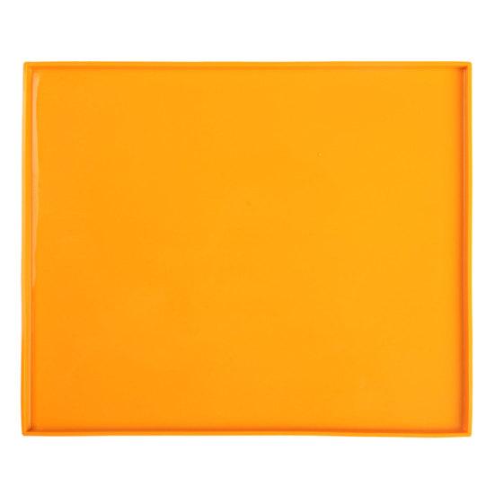 

Подставка под тарелку с краем, антипригарная, термостойкая, силиконовая, с теплоизоляцией, для дегидратора, доска для торта, коврик для выпечки для ежедневного использования оранжевый