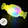 Bite Resistant Dog Glowing Candy Toy Luminous Interactive Dog Toys Squeaky Molar Candy  Small Dog