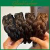 Women Braided Wig For Headbands Wide Twist Hairbands Handmade Hair Hoop Hair Bands Styling Headwear Accessories