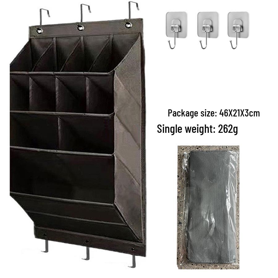 Wall-Mounted Multi-Layer Foldable Shoe and Sundry Storage Bag