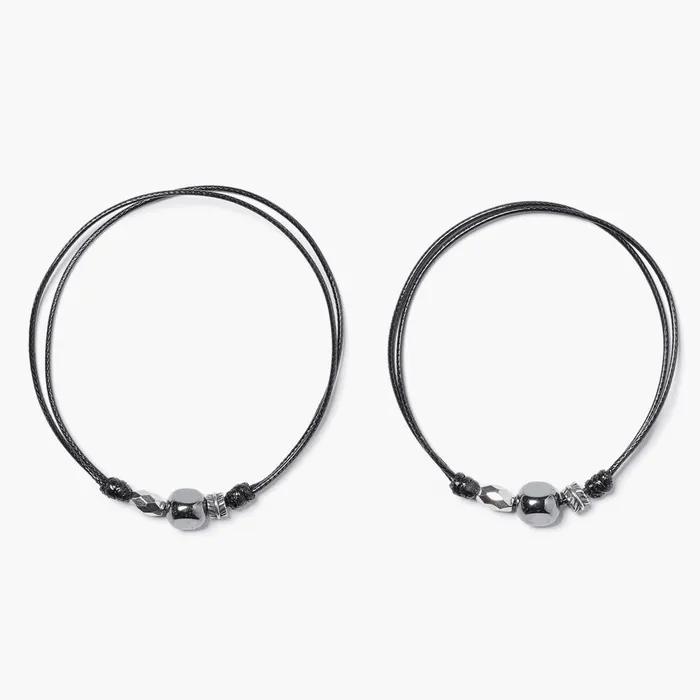 Triple Pendant String Knot Bracelet (C2503AC1315_BK)
