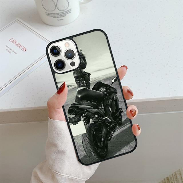 Moto Cross Motorcycle Sports Phone Case For iPhone 17 Air 13 12 Cover For Apple 14 15 16 Pro Max Plus