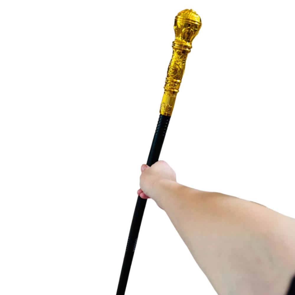 Round Handle Costumes Walking Cane King's Scepter Royal King Halloween Wand Snake Head Elegant Halloween Walking Stick