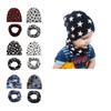 Cotton Hat Scarf Set Cute Star Print Kids Beanie + Scarf Collar Autumn Winter Kids Cap