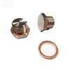 Universal Accessories M18 X 1.5 O2 Oxygen Sensor Hexagon Plug Iron Plating Nickel Bung With Gasket