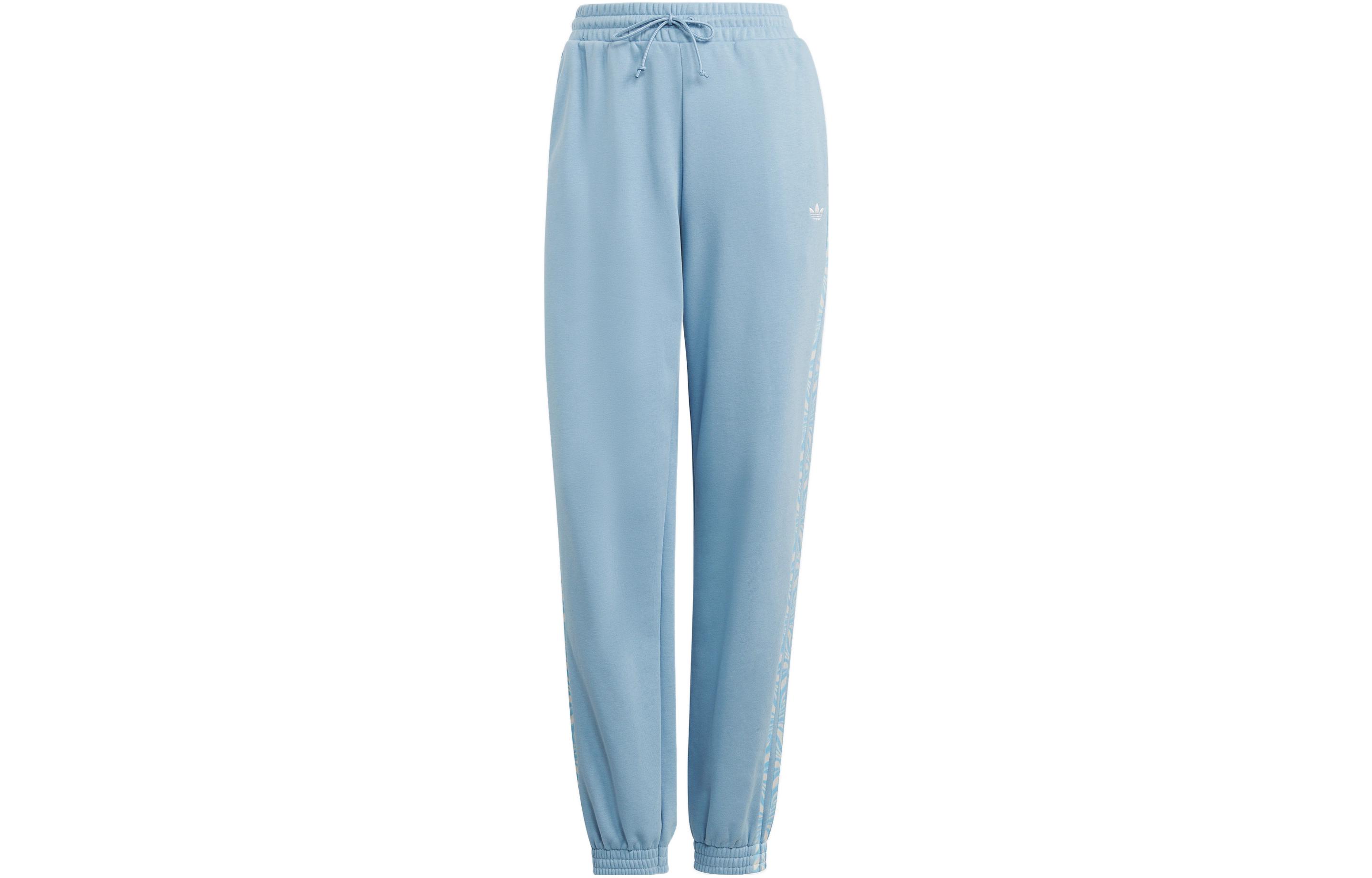 Adidas Originals ABSTRACT ANIMAL Knitted Sweatpants Women s Sky Blue IJ8181 L