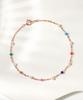 Mcel 14K Candy Cocktail Gemstone Pearl Mix Bracelet